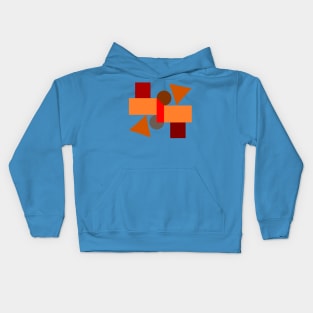 Balancing geometric shapes Kids Hoodie